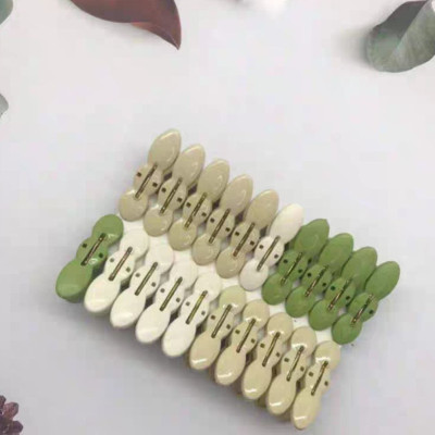 Vỉ 20 kẹp quần áo củ lạc cao cấp