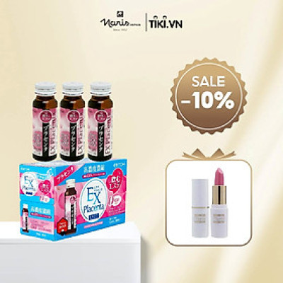 Thực phẩm chức năng nước uống chống lão hóa bổ sung Collagen Itoh EX Placenta (10 lọ x 50ml) Số 1 Nhật bản 