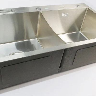 Chậu rửa chén Handmade Inox SUS 304 Eurolife EL-C21 (Trắng bạc)