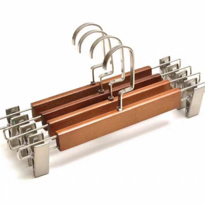 COMBO 20 KẸP QUẦN GỖ NÂU - MÓC TREO QUẦN ÁO - MÓC KẸP QUẦN - MÓC GỖ