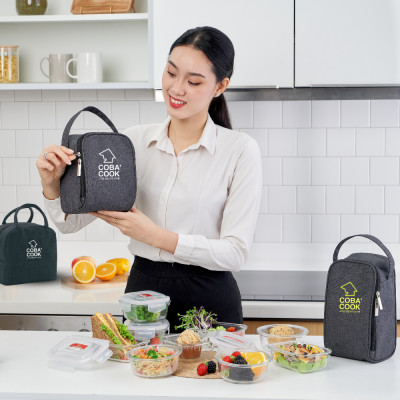 Hộp Thủy Tinh Bảo Quản Thực Phẩm Thức Ăn Trong Tủ Lạnh Chữ Nhật Mua 3 TẶNG 2- 370ml