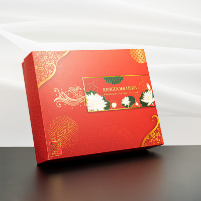 Hộp quà tặng, set quà tặng saffron ngâm mật ong và táo đỏ / kỷ tử Kingdom Herb chính hãng (tặng kèm 1 que lấy mật + 1 bình thuỷ tinh + 1 thiệp chúc + 1 túi giấy)