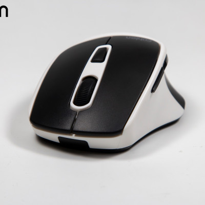 Chuột không dây Silent Fuhlen M53s Công thái học, Pin trâu, siêu nhạy, Tặng kèm pin, BH 2 năm- Hàng chính hãng