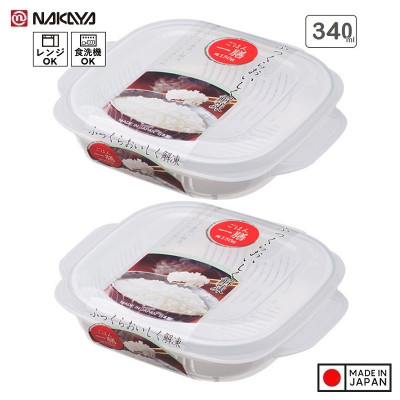 Hộp hấp thực phẩm dùng trong lò vi sóng Plump Pack A 340ml - Hàng nội địa Nhật Bản nhập khẩu chính hãng