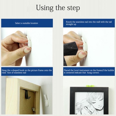 10 Móc Nhựa Đinh 3 Chân Treo Tranh, Ảnh, Đồng Hồ, Đồ Gia Đình, Đóng Tường Chịu Lực, Takyhome 2220Set10