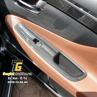 Ốp nội thất vân Carbon cho Hyundai Santafe 2019-2020 Cao cấp