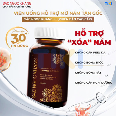 Combo dưỡng da và hỗ trợ giảm sạm, nám, tàn nhang: Collagen 60 viên và Sắc Ngọc Khang ++ 60 viên
