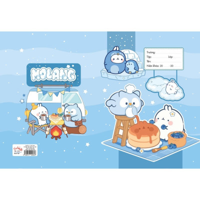 Giấy Bao Tập - In Họa Tiết Hoạt Hình Dễ Thương - 10 Bao Tập/Xấp