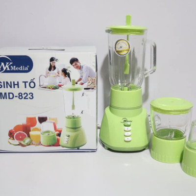 Máy Xay Sinh Tố 3 Cối Thủy Tinh NK Media MD-823 - Hàng Chính Hãng