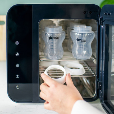 Bình sữa ty siêu mềm tự nhiên Tommee Tippee Natural Start 260ml, núm ty đi kèm 3-6 tháng (bình đôi)