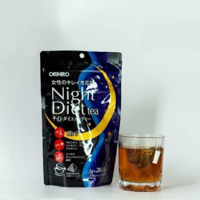 Trà Night Diet Tea Orihiro Hỗ Trợ Đốt Lượng Mỡ Thừa Nhật Bản, Giúp Thanh Nhiệt Thải Độc, Cải Thiện Giấc Ngủ, Làm Đẹp Da