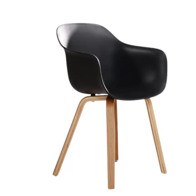 Ghế nhựa chân gỗ nhập khẩu Tundo cao cấp JNST 3048CT hàng thiết kế 55 x 49 x 82 cm