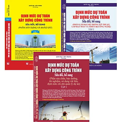 Combo 3 cuốn Định Mức Dự Toán Xây Dựng Công Trình Năm 2024