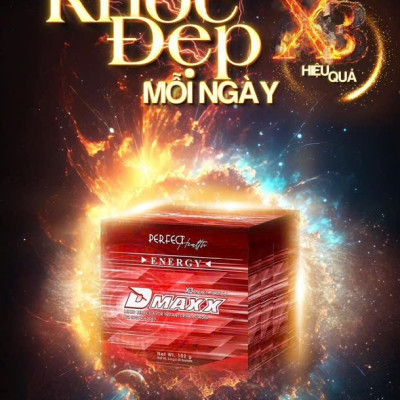 DMAXX thức uống bổ sung vitamin năng lượng không đường DAMODE 55 gói màu đỏ mỗi gói 2,2gr