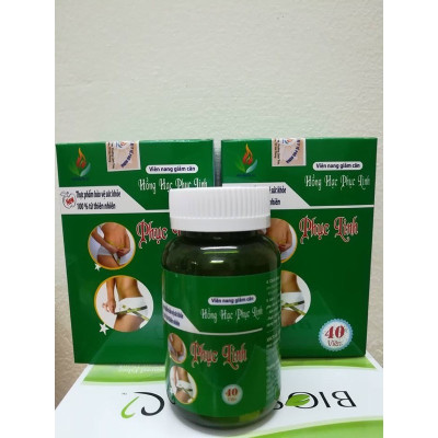 ￼Viên uống kiểm soát cân nặng Hồng hạc Phục Linh- dạng Lọ - Hộp 40 viên, Lisse