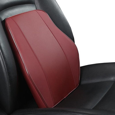 Gối Tựa Lưng Ô Tô Cao Su Non Bọc Da Cao Cấp , Gối Tựa Đầu Dùng Cho Xe Ô Tô, gối công thái học chống mỏi, thoáng khí