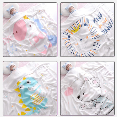 Chăn mền đũi cho bé từ sơ sinh đến tiểu học chất liệu sợi tre thiên nhiên và sợi Cotton, loại siêu mềm mịn, KT: 110x110cm, Bamboo Home - hàng chính hãng BBH01