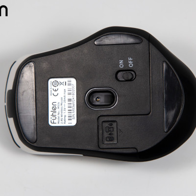 Chuột không dây Silent Fuhlen M53s Công thái học, Pin trâu, siêu nhạy, Tặng kèm pin, BH 2 năm- Hàng chính hãng