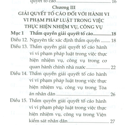 Luật Tố Cáo