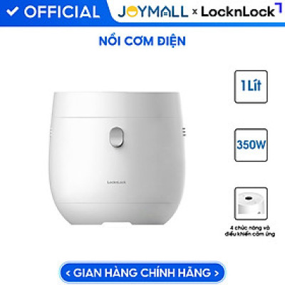 Nồi cơm điện tử LocknLock Pearl rice cooker 1L EJR376WHT, Hàng chính hãng, hẹn giờ, giữ ấm - JoyMall