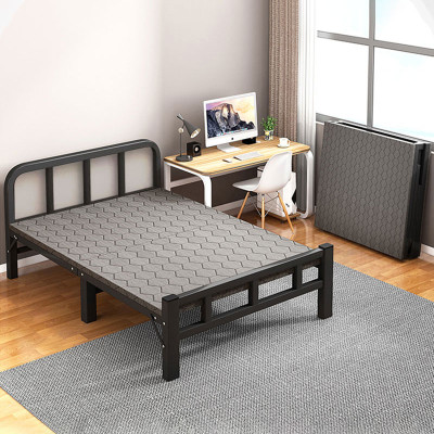 Giường gấp đôi giá rẻ ( KHÔNG ĐỆM ) NIKITA - Khung thép, mặt gỗ, gấp gọn tiện lợi