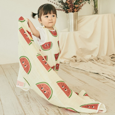 Chăn xô mùa hè cho bé và trẻ nhỏ (2 lớp) Rototo Bebe Hàn Quốc kích thước 90x120cm thoáng khí, thấm hút mồ hôi tốt