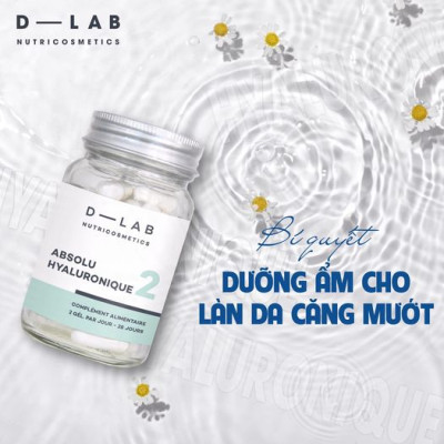 Viên uống D-LAB • Dưỡng ẩm Cấp nước cho da ️ • Ngăn lão hóa ️• Mờ nếp nhăn • Absolu Hyaluronique • Pure Hyaluronic • Pháp