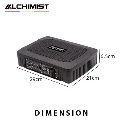 Sub gầm ghế ALCHIMIST AS801 Ô tô, Loa siêu trầm xe hơi, Loa Sup điện Bass 10 Inch 600w vỏ kim loại