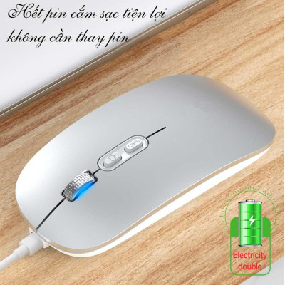 Chuột Không Dây PIX-LINK P103A Pin Sạc USB 2.4GHz DPI 1600, Không Tiếng Ồn Sử Dụng Cho PC, Laptop, Tivi Hàng Chính Hãng