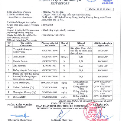 Mật ong rừng Tây Bắc Phúc Khang 140G - Thu hoạch tự nhiên - Nguyên chất - Không nhiễm hóa chất , Kháng sinh , Kim loại nặng , Chất bảo vệ thực vật - Tặng hộp trà sâm hàn quốc 10 gói khi mua từ 3 hũ 
