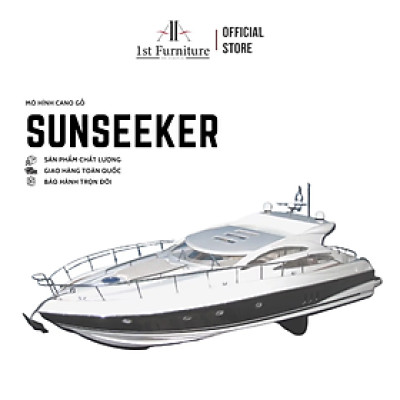 Mô hình cano  SUNSEEKER cao cấp, mô hình gỗ tự nhiên, làm quà tặng sang trọng 1st FURNITURE