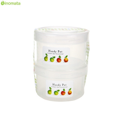 Set 2 chiếc hộp đựng thực phẩm tròn Inomata Handy Pot 150ml - Hàng nội địa Nhật Bản