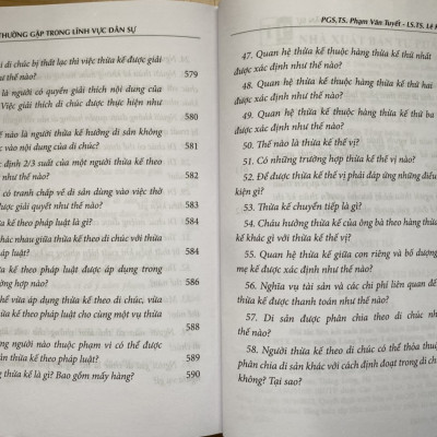Các câu hỏi thường gặp trong lĩnh vực dân sự