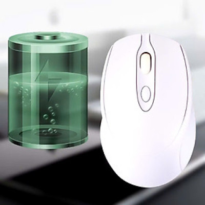 Chuột không dây tĩnh âm Robot M360, Pin sạc 300mAh, kết nối đa kênh Bluetooth 5.0 & USB Receive 2.4 GHz,1600 DPI, hàng nhập khẩu