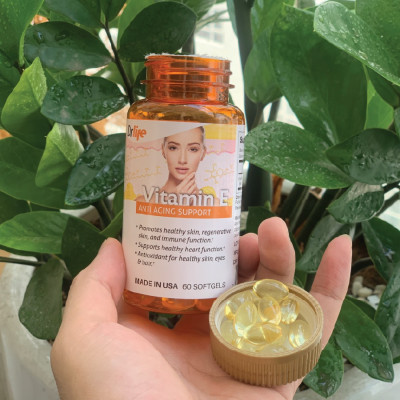 Vitamin e, chống lão hóa, nhập khẩu Mỹ, chống oxy hóa, giúp làn da đẹp, viên uống vitamin E, Dr.Life