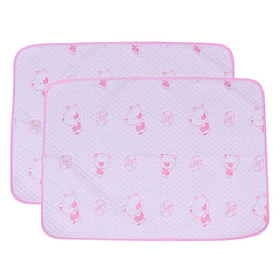 Combo 2 Tấm Lót Chống Thấm VIETMAT Màu Hồng (Size 50 x 70 cm)