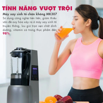 Máy xay sinh tố công suất lớn 800W Mishio - Hàng chính hãng