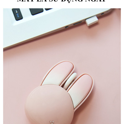 Chuột không dây MOFII M6 kết nối không dây bằng chip USB 2.4G với thiết kế tai thỏ vô cùng dễ thương - HÀNG CHÍNH HÃNG