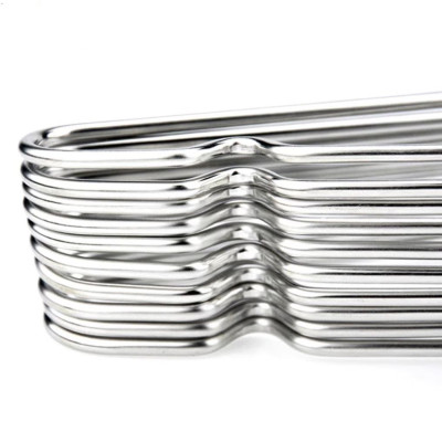 Combo hàng cao cấp Sét 10 Móc phơi quần áo inox 304 siêu bền sáng bóng đẹp dài 42cm