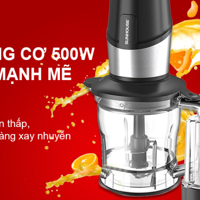 Máy Xay Sinh Tố Đa Năng Sunhouse SHD5340B (500W) - Hàng chính hãng