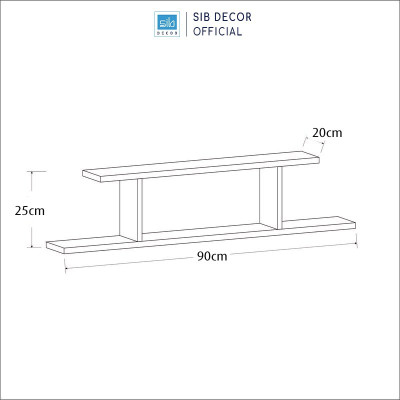 Kệ Gỗ Treo Tường Trang Trí SIB Decor KT510