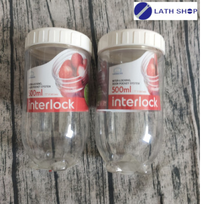 Bộ 2 Hộp đựng thực phẩm Lock&Lock Interlock INL203S2 (500ml) - Hàng chính hãng