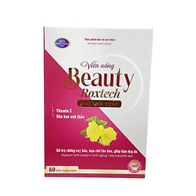 Beauty dầu hoa anh thảo Roxtech đẹp da, chống lão hóa - 60 viên 