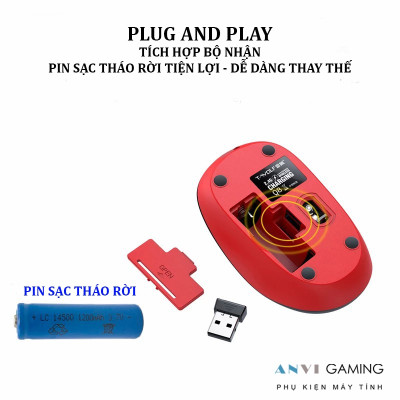 Chuột Không Dây T-Wolf Q8 - Hàng Chính Hãng