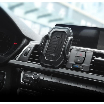 Giá đỡ điện thoại tích hợp đặt Taplo Ô Tô, lắp cửa gió điều hòa thiết kế cảm biến tự động đóng mở Hoco CA32 - Hàng chính hãng