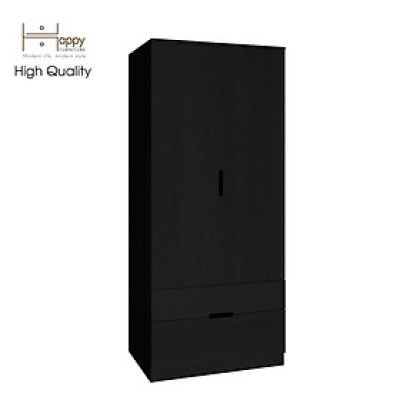 [Happy Home Furniture] MOLLY, Tủ quần áo 2 cánh mở - 2 ngăn kéo, 76cm x 54cm x 176cm ( DxRxC), TCM_107