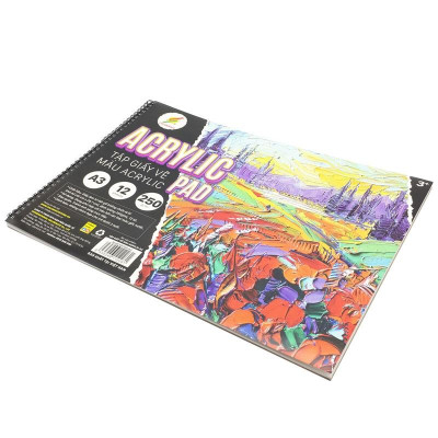 Tập Vẽ Acrylic A3 250gsm Acrylic Pad - Colormate ARTISH-A3 (12 Tờ)