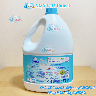 Nước Xả Vải Quần Áo Trẻ Em An Toàn Cho Da Bé D-NEE 2800ml, Đủ Màu Xanh Dương, Xanh Lá, Tím, Hồng, Trắng - Hàng Chính Hãng Dnee Đại Thịnh