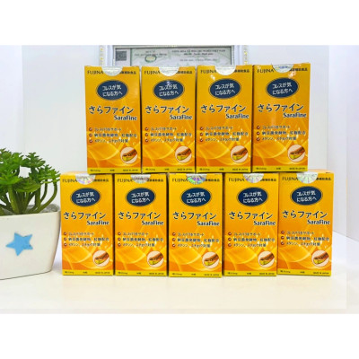 Viên Uống Hỗ Trợ Giảm Mỡ Máu Sarafine Fujina 80 Viên Nhật Bản Chính Hãng, Phòng Ngừa Ngừa Tai Biến