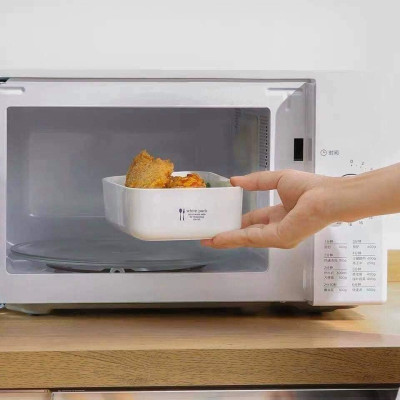 Hộp đựng thực phẩm vuông Nakaya 700ml thích hợp dùng trong lò vi sóng - xuất xứ Nhật Bản